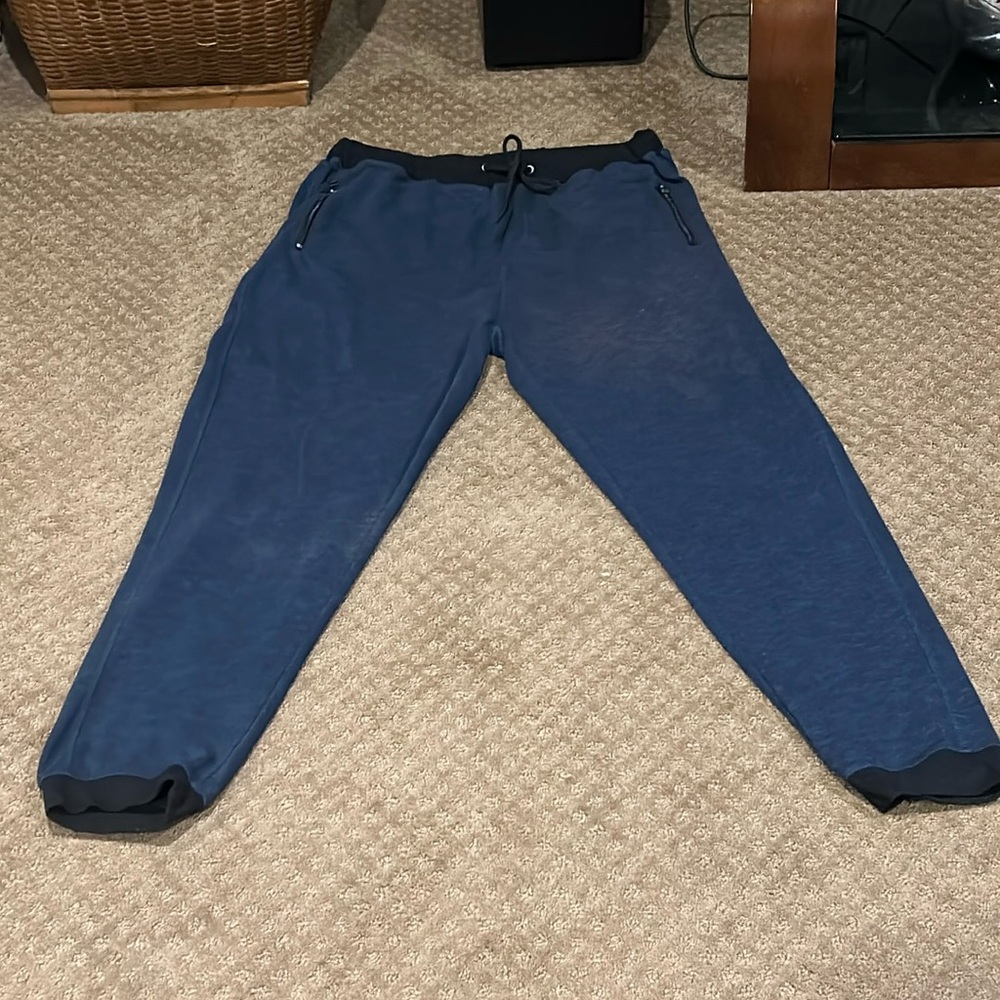 Men’s Ocean Current Blue Drawstring Joggers/Sweatpants Size XL 43 Inches Length